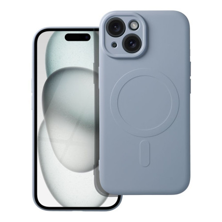 Kryt SILICONE MAG COVER pro iPhone 15 - světle modrý