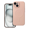 Kryt SILICONE MAG COVER pro iPhone 15 MagSafe růžový