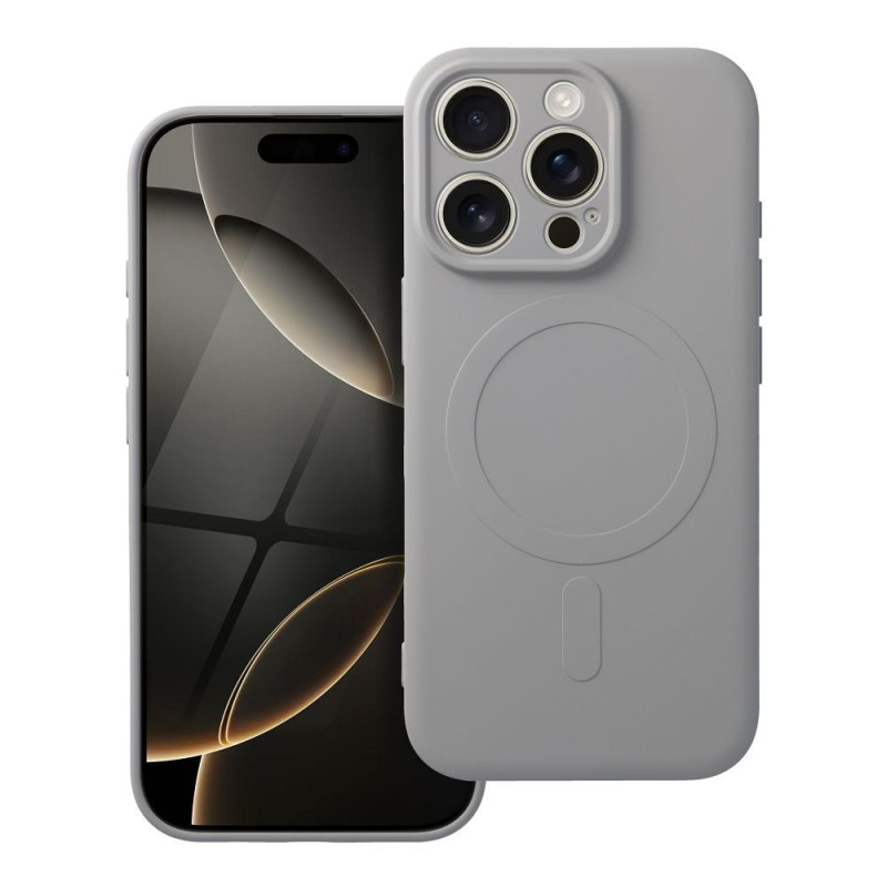 Kryt SILICONE MAG COVER MagSafe pro iPhone 16 Pro - titanový