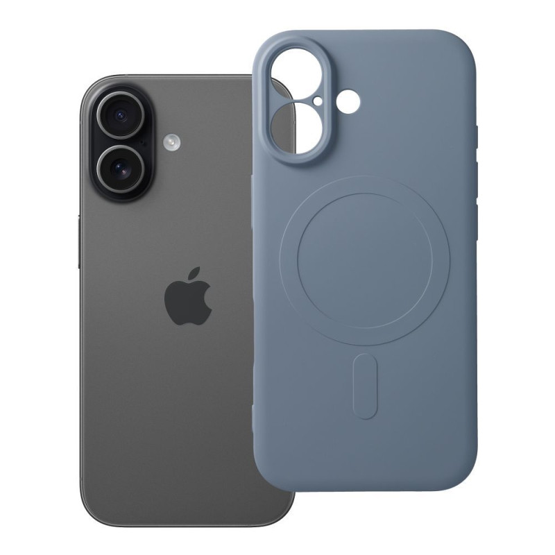 Kryt SILICONE MAG COVER MagSafe pro iPhone 17 - světle modrý