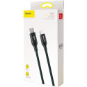 BASEUS CATLYW-C01 Yiven Vysoce odolný kabel USB-C/Lightning, 1m, černý