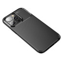 Kryt Carbon Premium pro iPhone 13 - černý