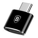 BASEUS CATOTG-01 Redukce OTG USB-C na USB-A s nabíjením až 12W, hliníková, černá