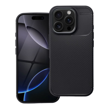 Kryt CARBON PREMIUM pro iPhone 16 Pro – černý