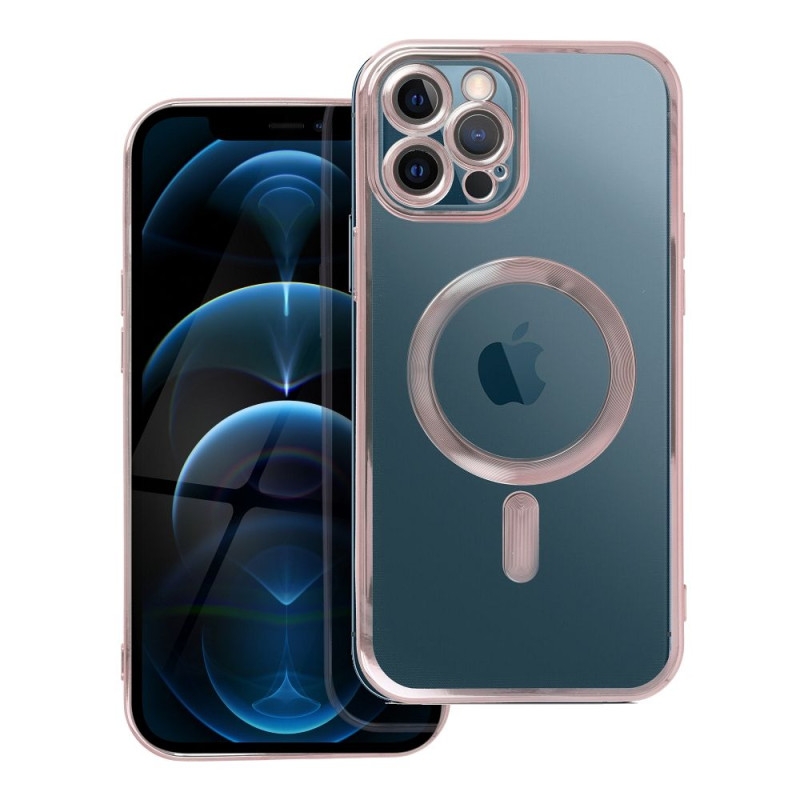 Kryt ELECTRO MAG COVER MagSafe pro iPhone 12 Pro Max - zlatorůžový