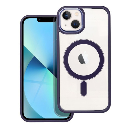 Kryt Color Edge Mag Cover MagSafe pro iPhone 13 - fialový