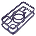 Kryt Color Edge Mag Cover MagSafe pro iPhone 13 - fialový