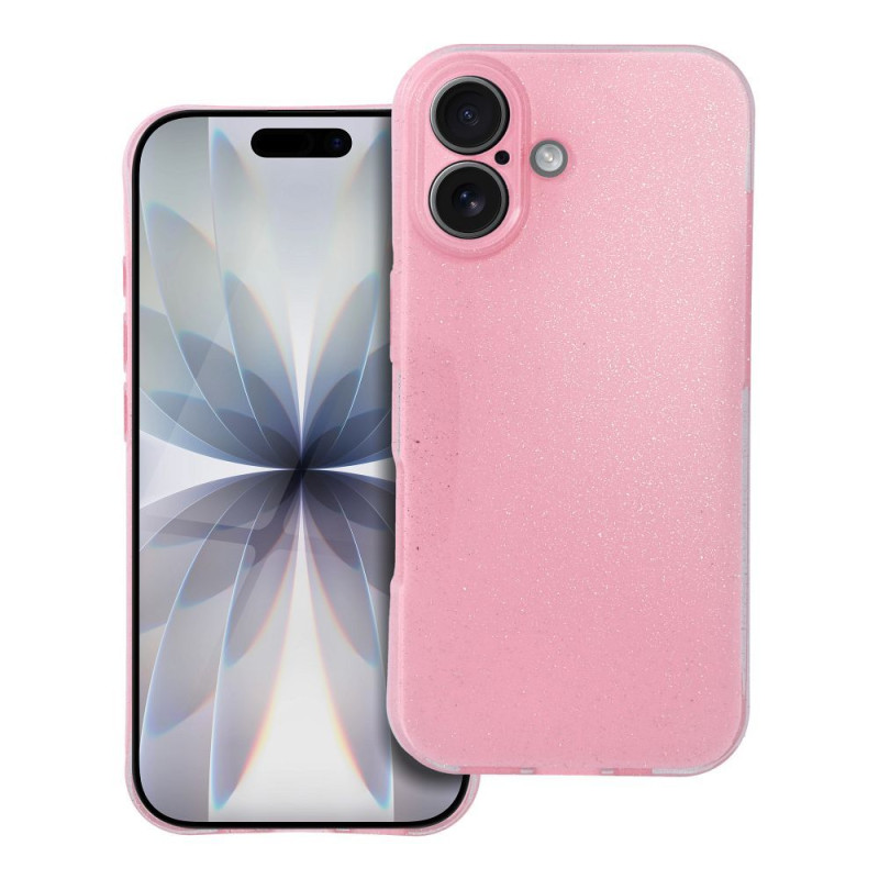 Kryt CLEAR CASE 2 mm Blink pro iPhone 17 - růžový