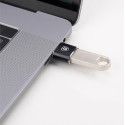 BASEUS CATOTG-01 Redukce OTG USB-C na USB-A s nabíjením až 12W, hliníková, černá