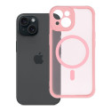 Kryt MagSafe FULL MATTE pro iPhone 15 - světle růžový