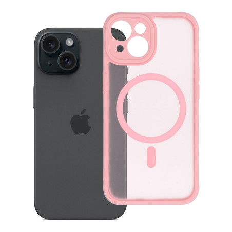 Kryt MagSafe FULL MATTE pro iPhone 15 - světle růžový