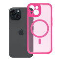Kryt FULL MATTE MAG COVER pro iPhone 15 MagSafe - růžový