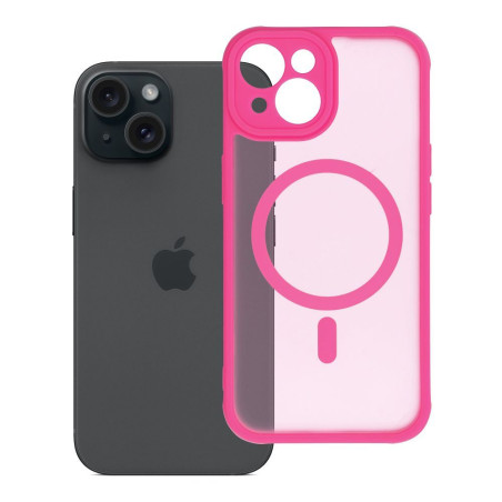 Kryt FULL MATTE MAG COVER pro iPhone 15 MagSafe - růžový
