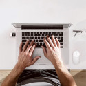 BASEUS CATOTG-01 Redukce OTG USB-C na USB-A s nabíjením až 12W, hliníková, černá