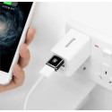 BASEUS CATOTG-01 Redukce OTG USB-C na USB-A s nabíjením až 12W, hliníková, černá