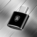 BASEUS CATOTG-01 Redukce OTG USB-C na USB-A s nabíjením až 12W, hliníková, černá
