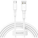 BASEUS CATSW-02 Datový a nabíjecí kabel s konektory USB/USB-C, 3A, 1m, bílý