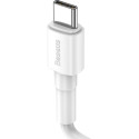 BASEUS CATSW-02 Datový a nabíjecí kabel s konektory USB/USB-C, 3A, 1m, bílý
