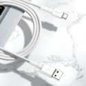 BASEUS CATSW-02 Datový a nabíjecí kabel s konektory USB/USB-C, 3A, 1m, bílý