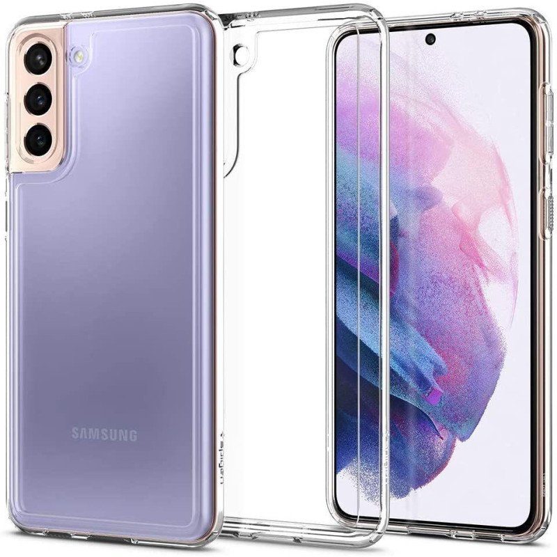 SPIGEN Ultra Hybrid Odolný kryt pro Samsung Galaxy S21, transparentní