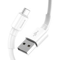 BASEUS CATSW-02 Datový a nabíjecí kabel s konektory USB/USB-C, 3A, 1m, bílý