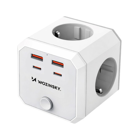 Napájecí centrum Wozinsky WKZ-4B 4x AC, 2x USB-C PD 20 W