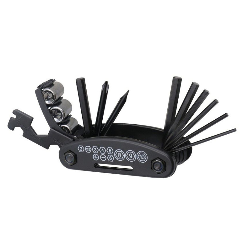 Sada cyklistického nářadí Multitool FSBRK-001 pro kolo - černá