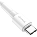 BASEUS CATSW-02 Datový a nabíjecí kabel s konektory USB/USB-C, 3A, 1m, bílý