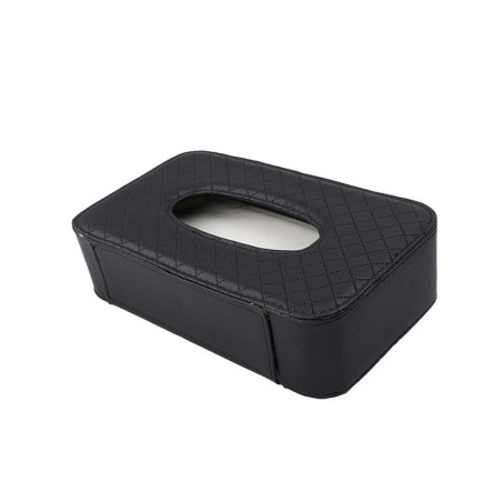 Box na kapesníky do auta s popruhem – černý