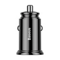 BASEUS CCAL-YS01 Circular 30W autonabíječka USB+USB-C PD QC3.0, černá