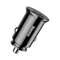 BASEUS CCAL-YS01 Circular 30W autonabíječka USB+USB-C PD QC3.0, černá