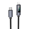 Kabel Hoco X112 USB-C na Lightning 27W s displejem 1 m