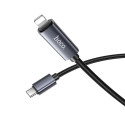 Kabel Hoco X112 USB-C na Lightning 27W s displejem 1 m