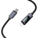Kabel Hoco X112 USB-C na Lightning 27W s displejem 1 m