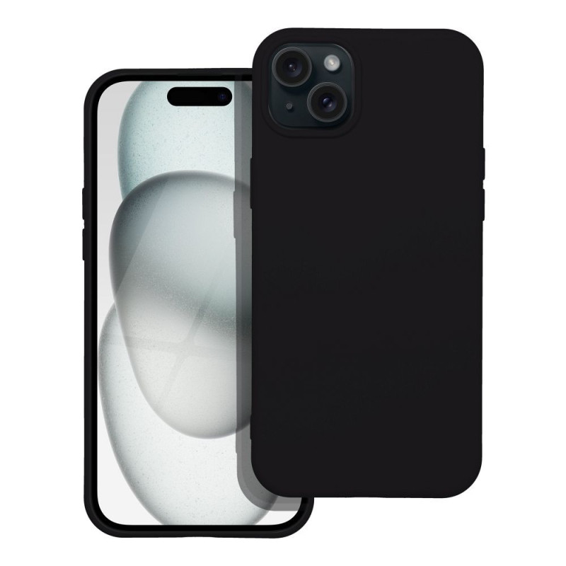 Kryt SILICONE pro iPhone 15 - černý