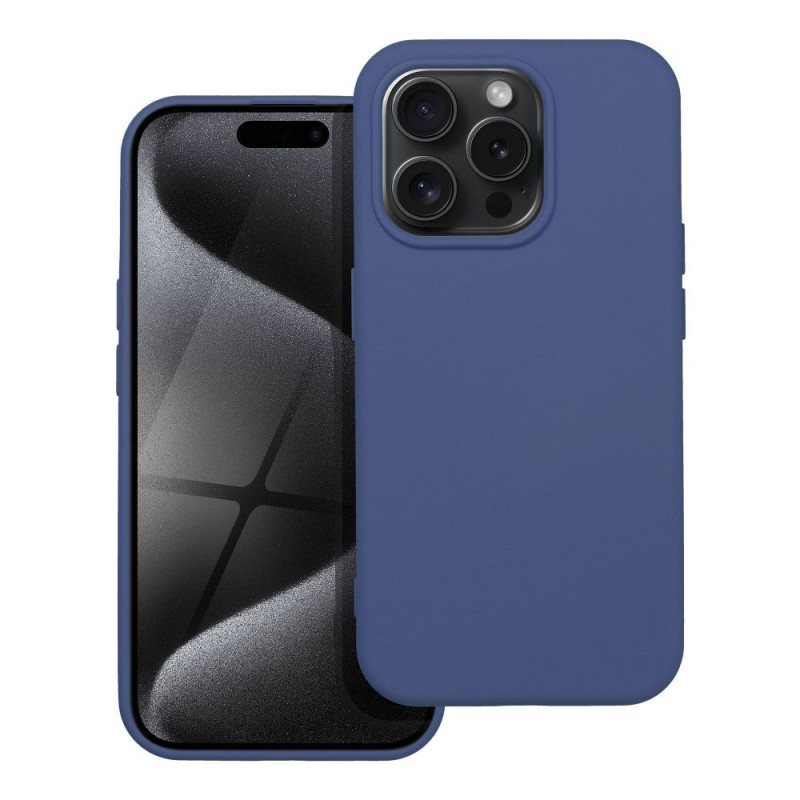 Kryt SILICONE pro iPhone 15 Pro - modrý