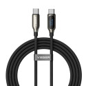 Kabel Veger USB-C na USB-C 100W 5A 1,5 m s LED displejem