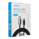 Kabel Veger AC1-XHJ USB-A na USB-C 66W 1,2 m s LED displejem