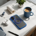 Kryt FRAME CIRCLE STAND MagSafe pro iPhone 17 - modrý