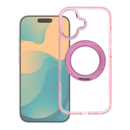 Kryt FRAME CIRCLE STAND pro iPhone 11 růžový MagSafe