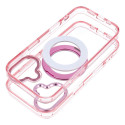 Kryt FRAME CIRCLE STAND MagSafe pro iPhone 14 - růžový