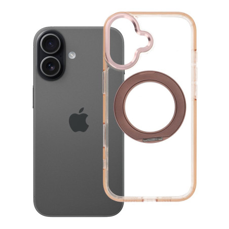 Kryt FRAME CIRCLE STAND MagSafe pro iPhone 17 – zlatý