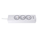 Zásuvková lišta E59 3 zásuvky, USB-C 25W, 1,5 m