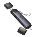 Čtečka karet Hoco HB56B SD/TF USB-C Lightning