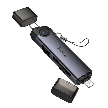 Čtečka karet Hoco HB56B SD/TF USB-C Lightning