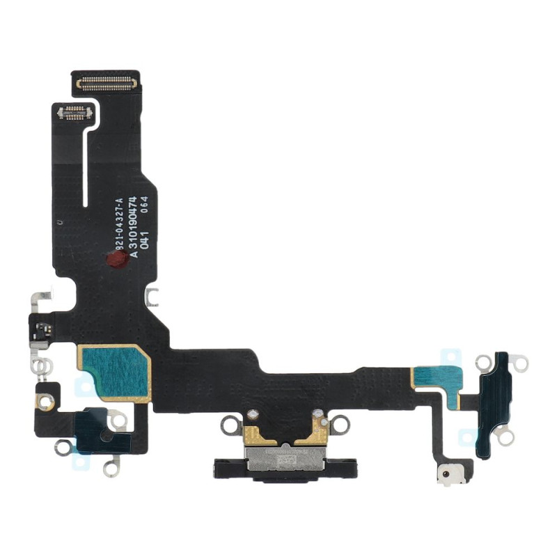 Nabíjecí flex kabel USB pro iPhone 15 - černý