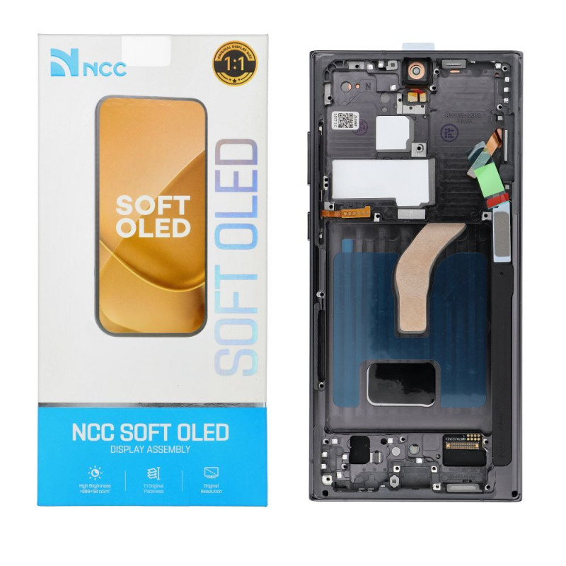 Náhradní displej NCC SOFT OLED pro Samsung Galaxy S22 Ultra G908