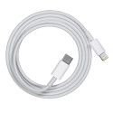 AG PREMIUM HD15 Kabel USB-C/Lightning pro Apple zařízení, délka 1m, bílý