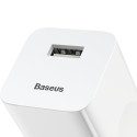 BASEUS CCALL-BX02 Quick Charge 3.0 cestovní USB nabíječka 24W, bílá