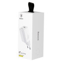 BASEUS CCALL-BX02 Quick Charge 3.0 cestovní USB nabíječka 24W, bílá